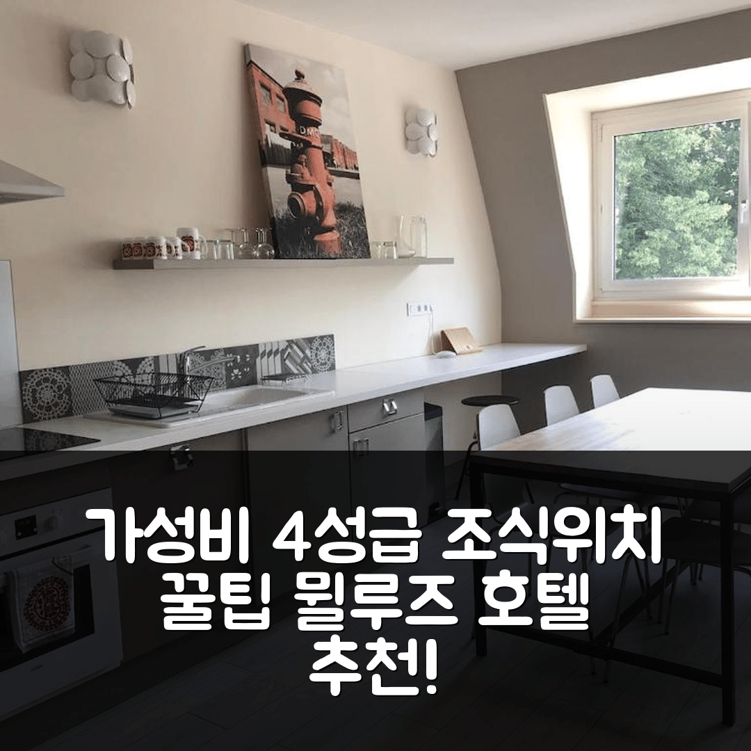뮐루즈 숙소 여행 호텔 추천 지트 르 빈타주 멀후즈 | 가성비 좋은 4성급 조식과 위치 정보 7가지 팁