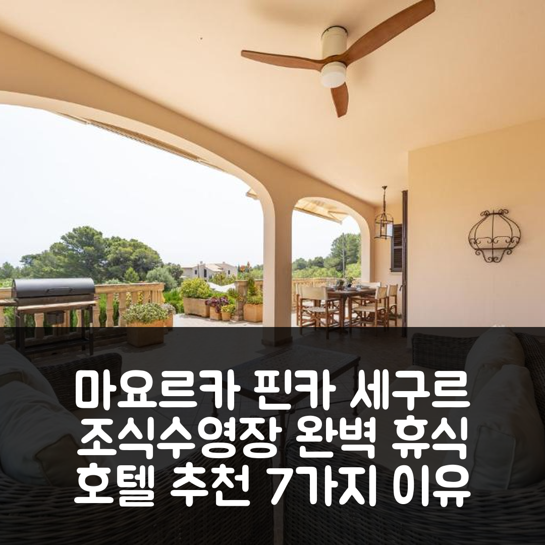마요르카 숙소 여행 호텔 추천 핀카 세구르 MHM | 조식과 수영장이 완벽한 휴식처 7가지 이유