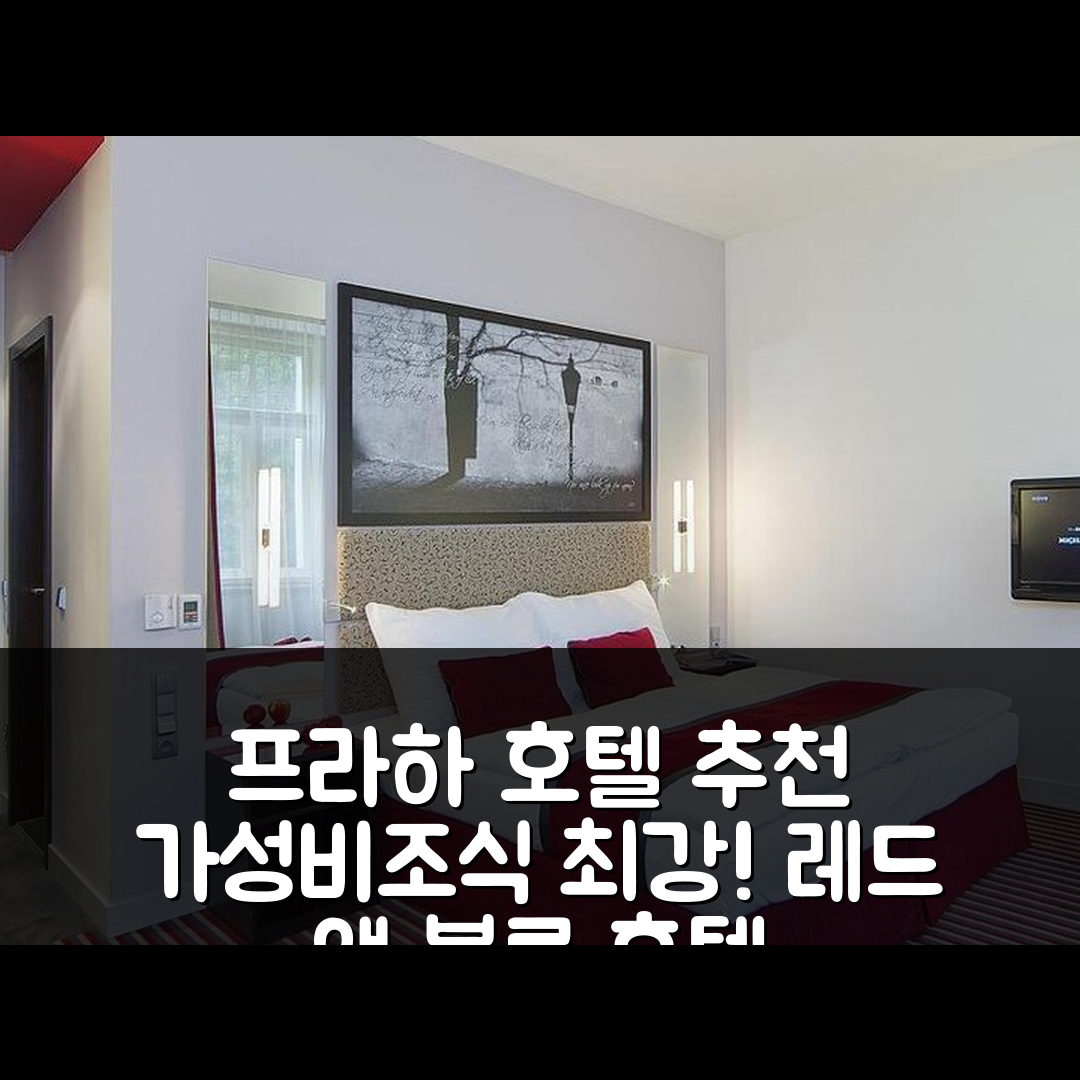 프라하 숙소 여행 호텔 추천 레드 앤 블루 디자인 호텔 | 가성비와 조식이 뛰어난 5가지 이유