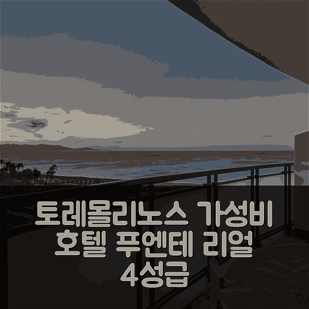 토레몰리노스 숙소 여행 호텔 추천 호텔 푸엔테 리얼 | 가성비 뛰어난 4성급 조식과 수영장 완벽 분석 7가지