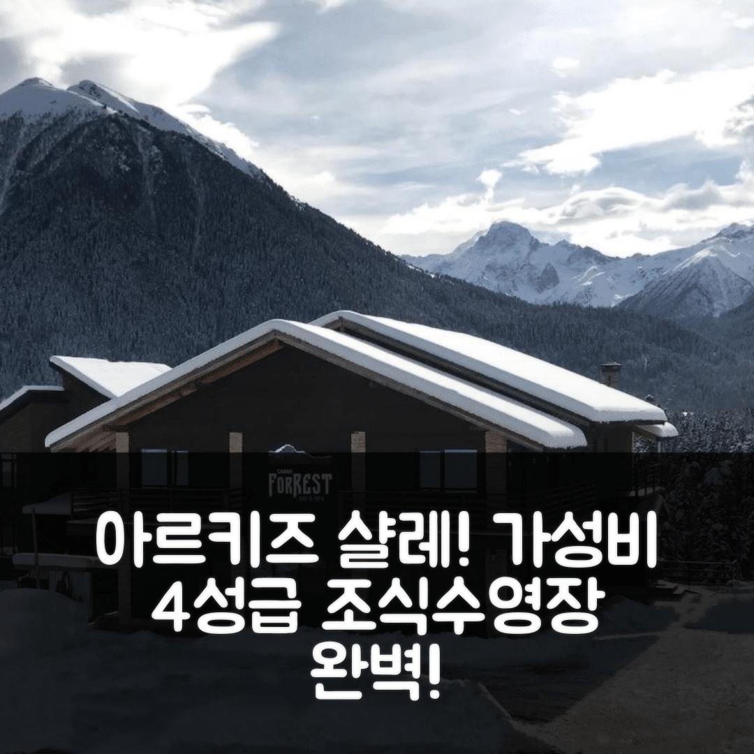 아르키즈 숙소 여행 호텔 추천 샬레 포레스트 | 가성비 뛰어난 4성급 조식과 수영장 정보 5가지