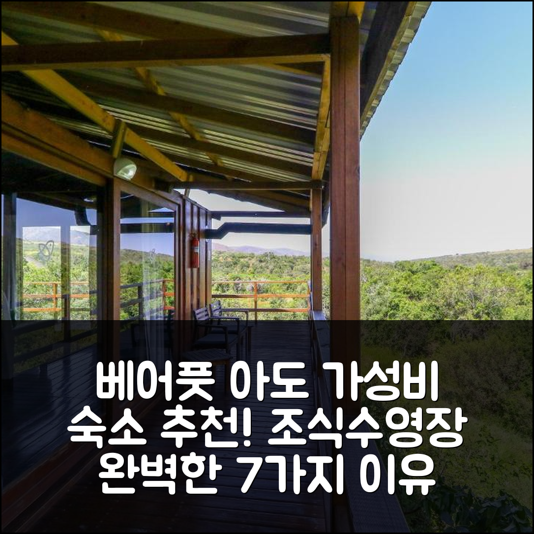 아도 숙소 여행 호텔 추천 베어풋 아도 엘리펀트 로지 | 가성비와 조식, 수영장 완벽한 7가지 이유