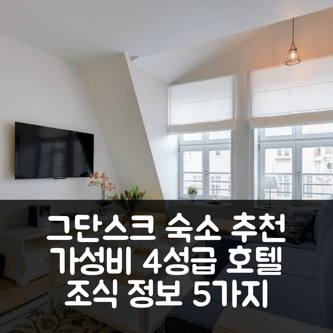 그단스크 숙소 여행 호텔 추천 아파트멘티 슈비에토 고우차 | 가성비 좋은 4성급 위치와 조식 정보 5가지