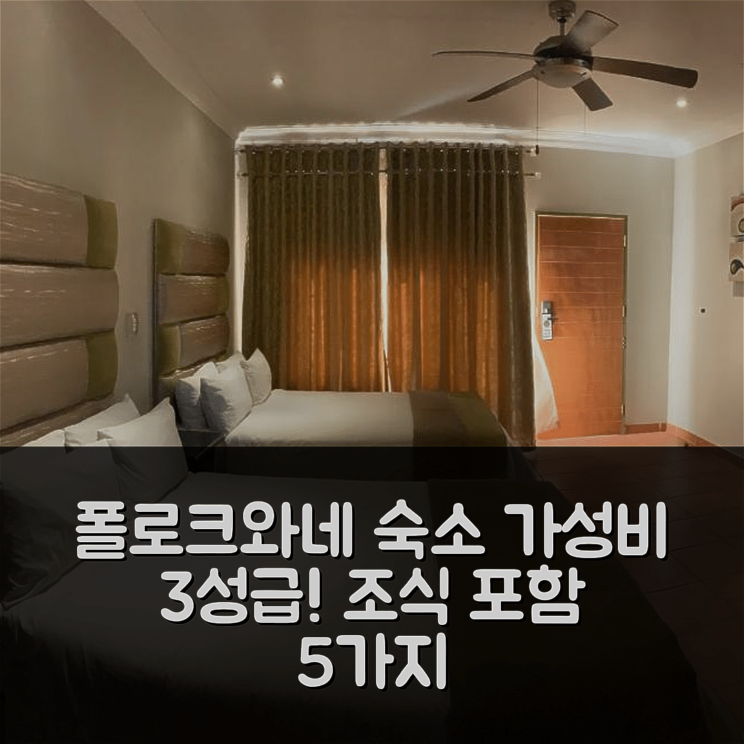 폴로크와네 숙소 여행 호텔 추천 폴로크와네 로지 | 가성비 뛰어난 3성급 위치와 조식 정보 5가지