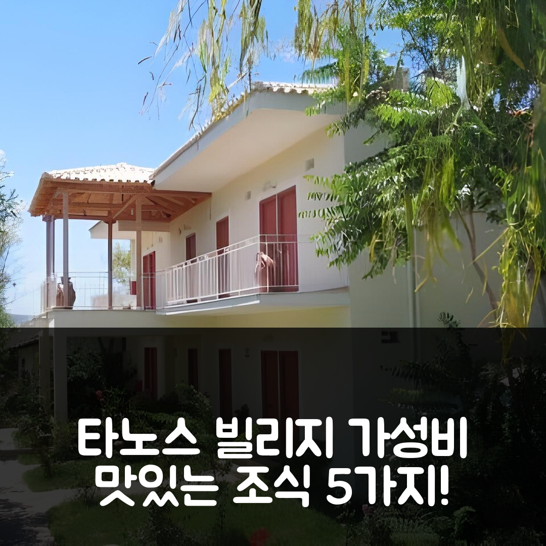 지아로바 숙소 여행 호텔 추천 타노스 빌리지 | 가성비 좋고 조식 맛있는 5가지 이유
